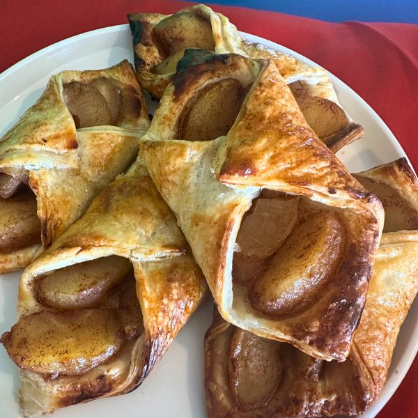 apple danishes cooked apple danishes served