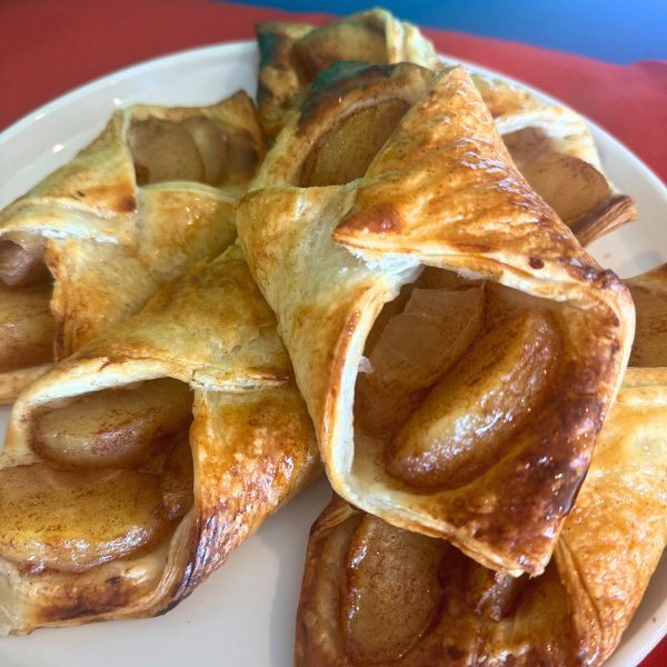apple danishes apple danishes cooked on plate
