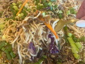 Beef Raman Noodles cooked