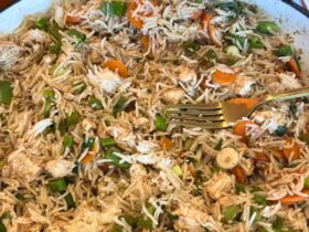 Ginger Chicken Fried Rice cooked