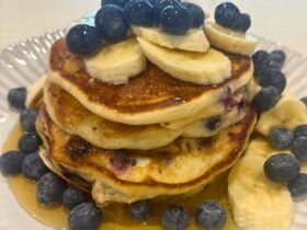 3 Ingredient Pancakes served