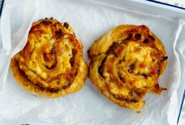 Sausage Roll Scrolls served in dish