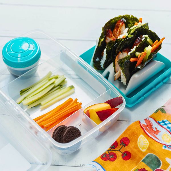 Sushi Sandwich with Teriyaki Chicken Sushi Sandwich with Teriyaki Chicken in lunch box