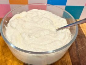 Cottage Cheese in bowl in bowl