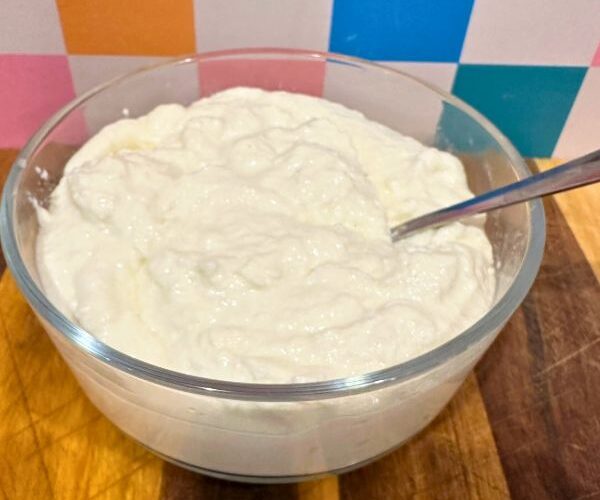 Cottage Cheese in bowl in bowl