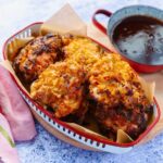 Crispy Sweet and Sour Chicken served in basket