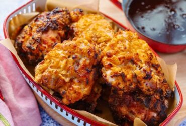 Crispy Sweet and Sour Chicken served in basket