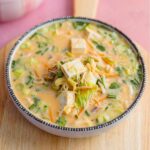 Mason Jar Noodle Soup served