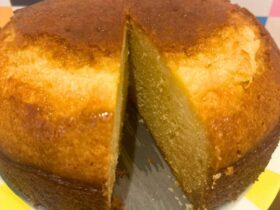 Megan Markles Lemon Honey Cake served
