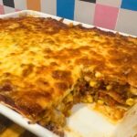 Mexican Lasagna in dish