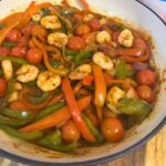 Prawn Fajitas cooked in dish
