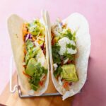 Pulled Chicken Tacos served