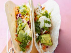 Pulled Chicken Tacos served