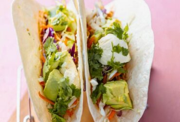 Pulled Chicken Tacos served
