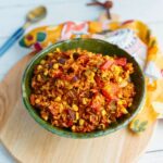 Spanish Chorizo Rice served in bowl