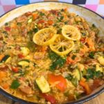 Spanish Style Risoni cooked in dish