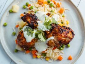 Tandoori Chicken served