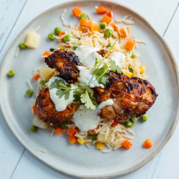 Tandoori Chicken Tandoori Chicken served