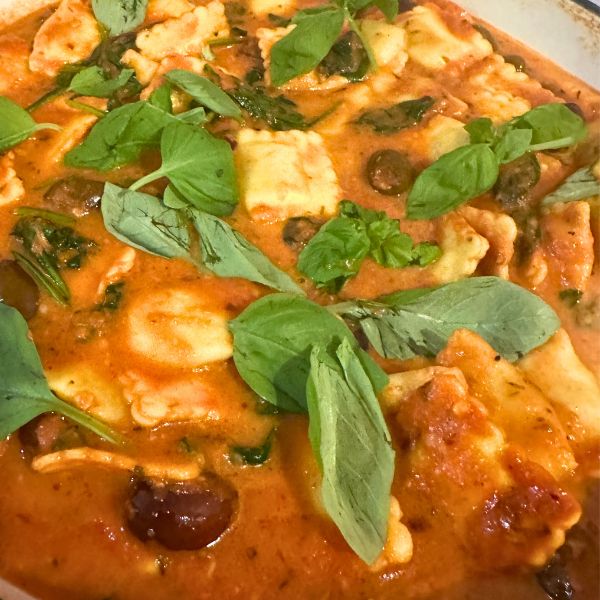 Tomato and Olive sauce for Ravioli cooked Tomato and Olive sauce for Ravioli cooked