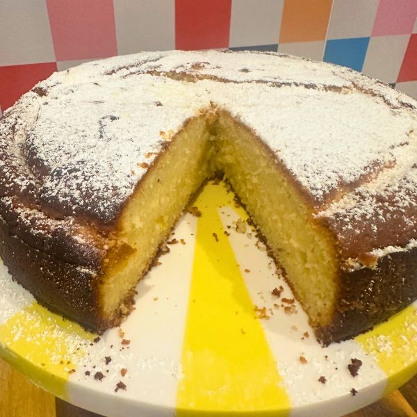 Lemon Cottage Cheese Cake cut Lemon Cottage Cheese Cake cut
