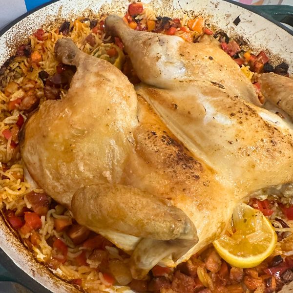 One Pan Roast Chicken One Pan Roast Chicken in dish