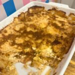 Peach Dump Cake Pudding cooked