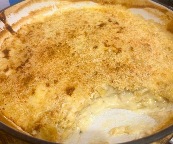 Mac and Cheese in dish