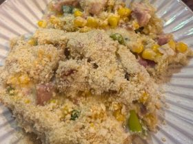Chicken Bacon Casserole served in bowl