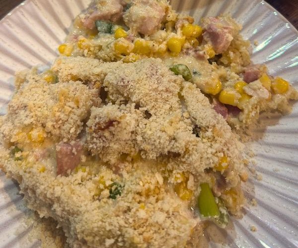 Chicken Bacon Casserole served in bowl