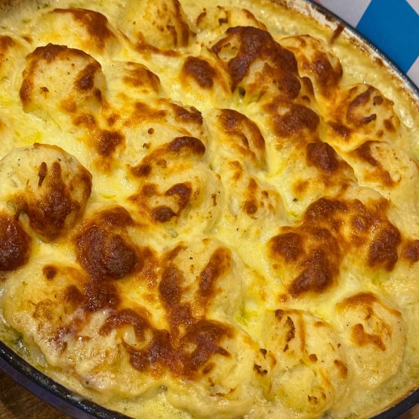 Chicken Bacon and Leek Potato Pie cooked