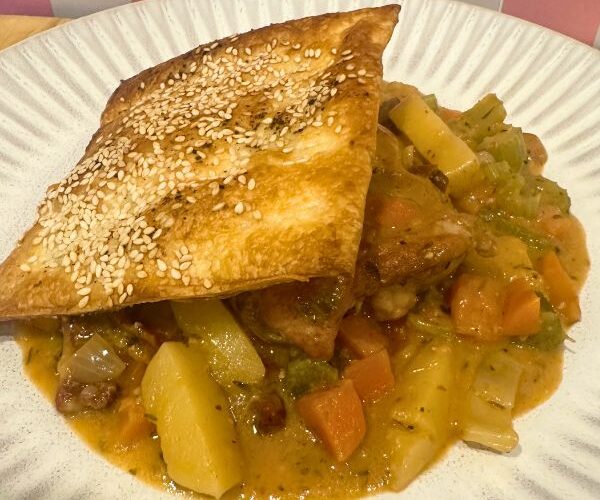 Chicken Pie served on plate