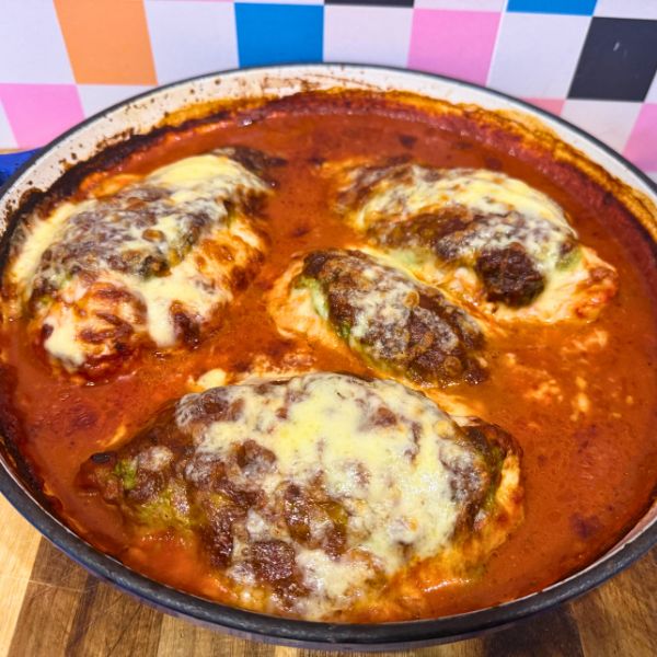 Chicken Ricotta Spinach Bake Chicken Ricotta Spinach Bake in dish