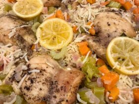 Garlic Butter Chicken and Rice cooked
