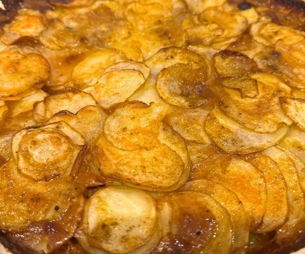 Lamb and Potato Pie cooked