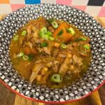 Moroccan Lamb Chops cooked and served in bowl