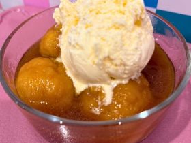 Golden Syrup Dumplings served in bowl