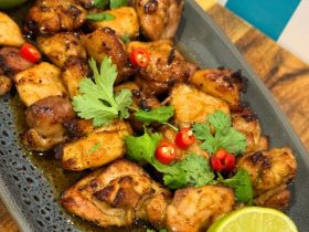 Hot Honey Chicken Bites cooked