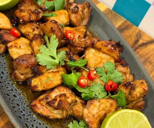Hot Honey Chicken Bites cooked