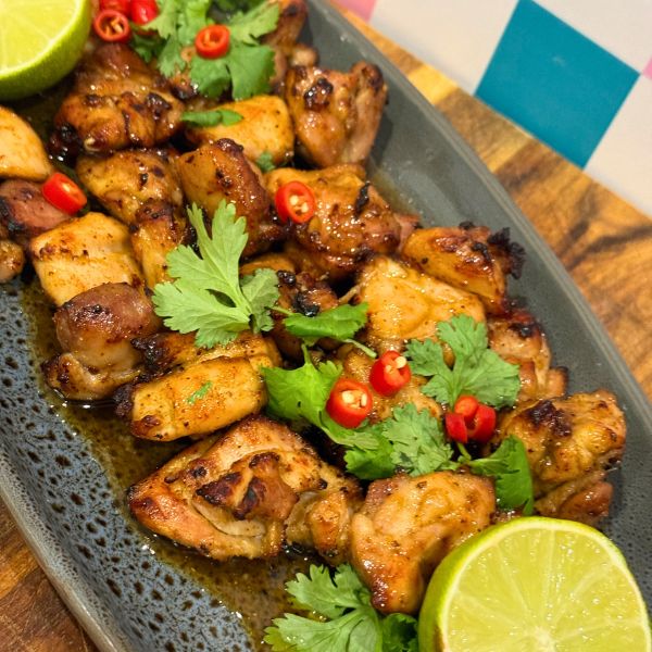 Hot Honey Chicken Bites cooked