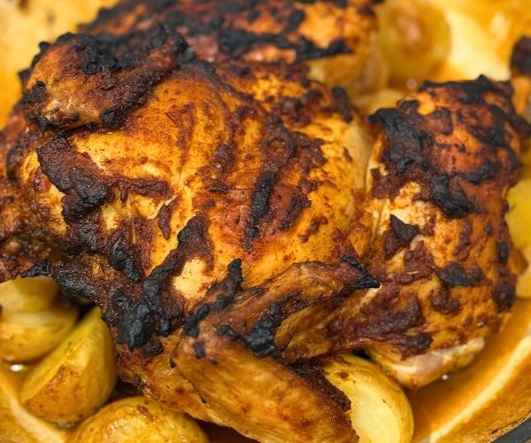 Peri Peri Chicken cooked in dish